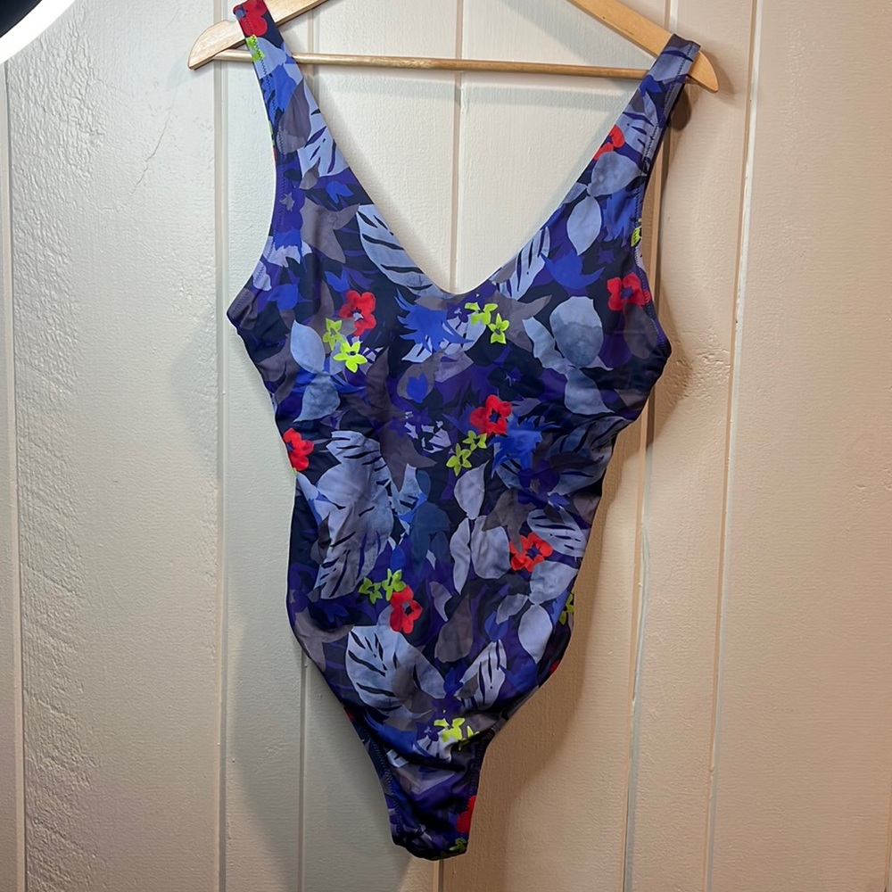 Athleta Twilight Tropic Floral One-Piece Swimsuit